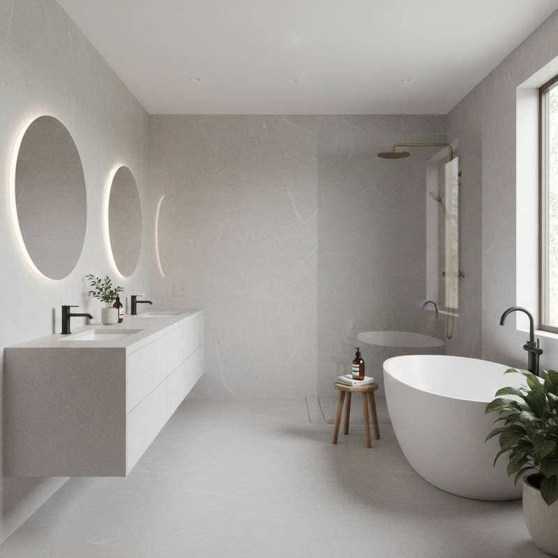 Featured image for Microcement Delivers Marble Luxury Without the Cost