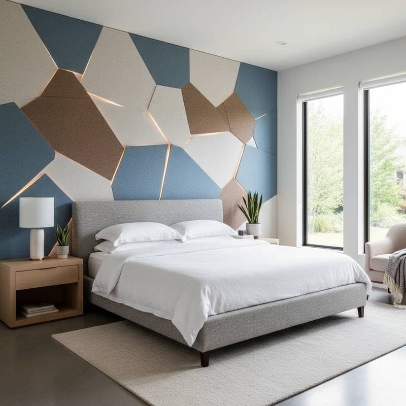 Featured image for Acoustic Panels Cut Bedroom Echo While Adding Art