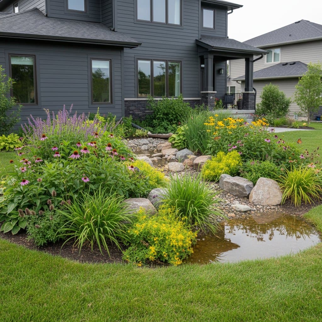 Featured image for Rain Gardens Turn Front Yard Flooding Into Solutions