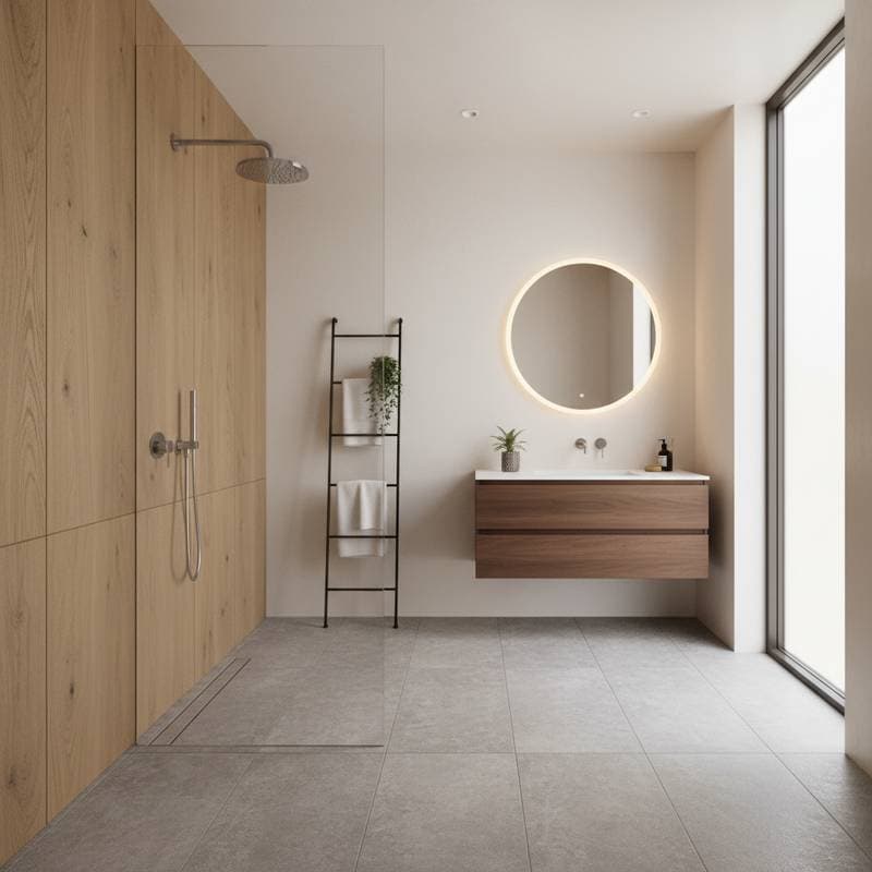Featured image for Why Open Showers Make Small Bathrooms Feel Bigger