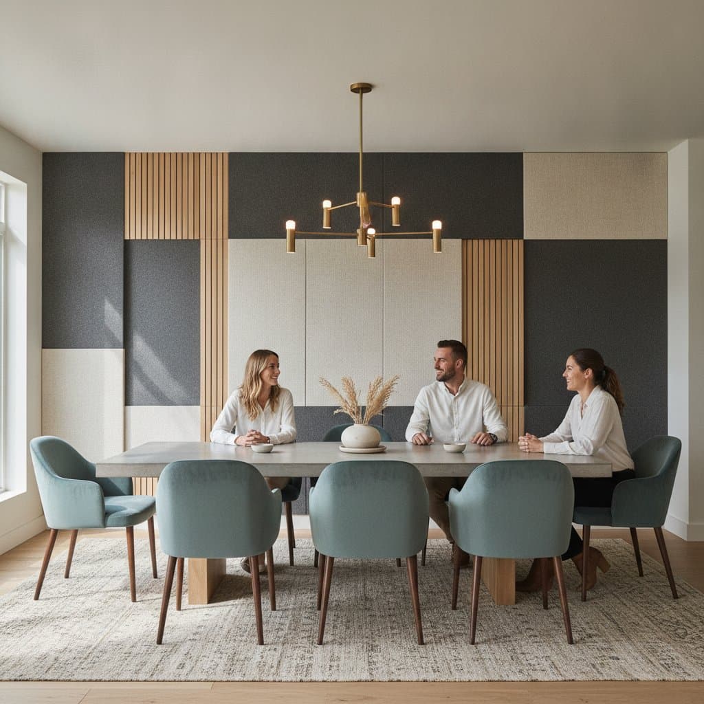 Image for Acoustic Panels Turn Noisy Dining Rooms Peaceful