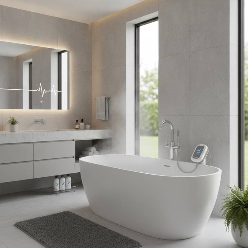 Image for Ultrasonic Waves Clean Bathrooms Without Scrubbing
